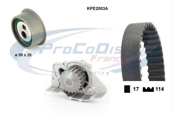 PROCODIS FRANCE Veepump + hammasrihmakomplekt KPE2003A